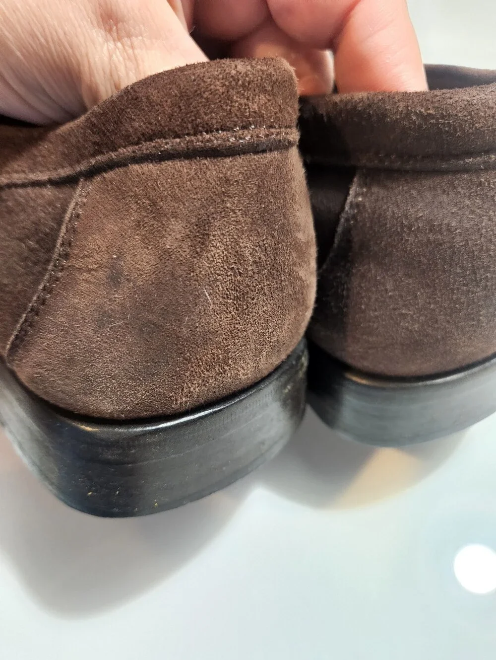 Gucci Brown Suede Buckle Loafers - Men's Slip-On Dress Shoes
